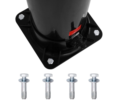 vidaXL āra solārā duša ar dušas galvu un krānu, 40 L