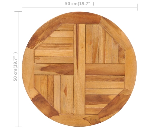 vidaXL rotējoša paplāte, masīvs tīkkoks