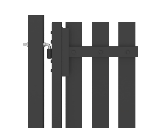 Žoga Vārti, 1X2 M, Tērauds, Antracītpelēki Vidaxl