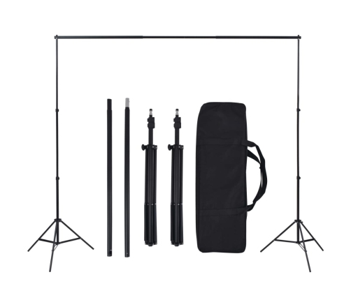vidaXL fotostudijas komplekts – foni, lampas un lietussargi