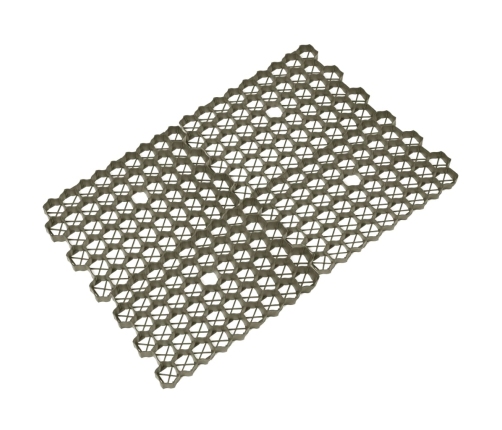 vidaXL zāliena režģi, 16 gab., 60x40x3 cm, zaļa plastmasa