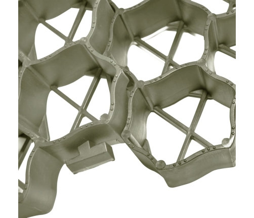 vidaXL zāliena režģi, 16 gab., 60x40x3 cm, zaļa plastmasa