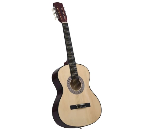 vidaXL 12-daļīgs klasiskās ģitāras komplekts iesācējiem, 4/4, 39