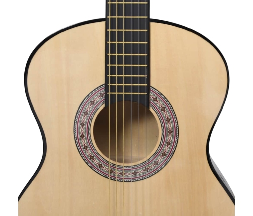 vidaXL 12-daļīgs klasiskās ģitāras komplekts iesācējiem, 4/4, 39