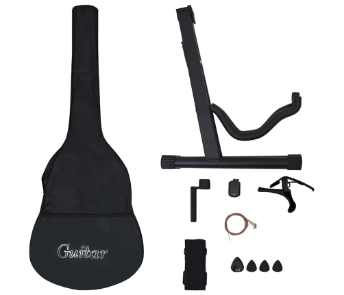 vidaXL 12-daļīgs klasiskās ģitāras komplekts iesācējiem, 4/4, 39