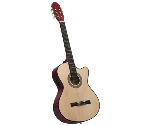 vidaXL 12-daļīgs ģitāras komplekts ar 6 stīgām un ekvalaizeru