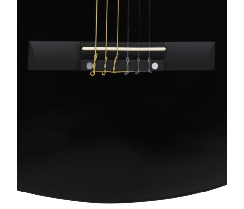 vidaXL klasiskā ģitāra, ekvalaizers, 6 stīgas, vesterna stils, melna