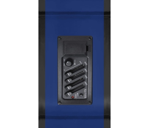 vidaXL 12-daļīgs ģitāras komplekts ar 6 stīgām un ekvalaizeru, zila