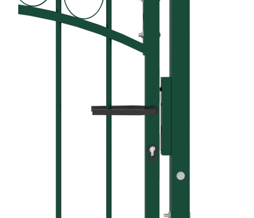 vidaXL žoga vārti ar arkveida formu, 100x125 cm, zaļi, tērauds