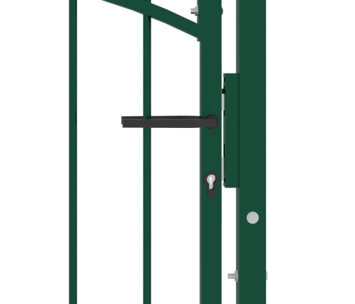 vidaXL žoga vārti ar arkveida formu, zaļi, 100x150 cm, tērauds