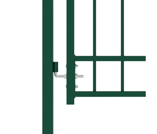 vidaXL žoga vārti ar pīķiem augšpusē, 100x150 cm, zaļš tērauds