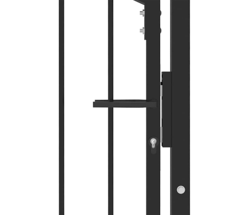 Žoga Vārti Ar Slēdzeni Melna 100 X 125 Cm Pulverkrāsots Tērauds Vidaxl