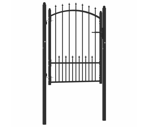 Žoga Vārti Ar Slēdzeni Melna 100 X 125 Cm Pulverkrāsots Tērauds Vidaxl