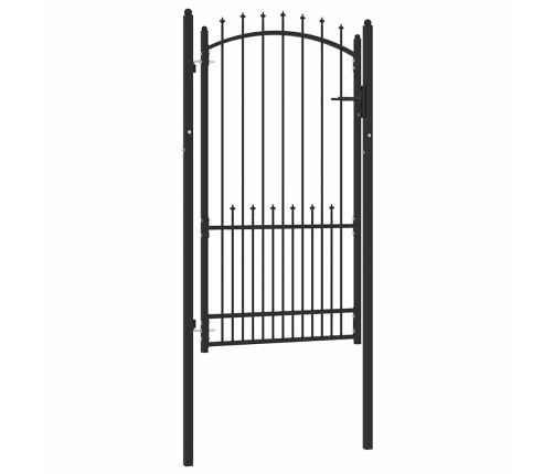 Žoga Vārti Ar Slēdzeni Melna 100 X 175 Cm Pulverkrāsots Tērauds Vidaxl