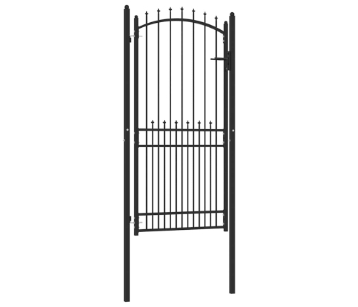 Žoga Vārti Ar Slēdzeni Melna 100 X 200 Cm Pulverkrāsots Tērauds Vidaxl