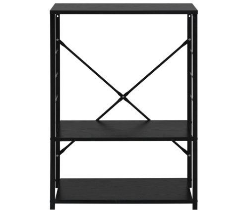 vidaXL virtuves plaukts, melns, 60x39,6x79,5 cm, inženierijas koks