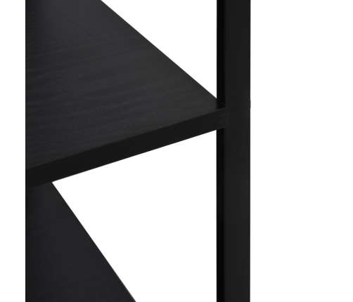 vidaXL virtuves plaukts, melns, 60x39,6x79,5 cm, inženierijas koks