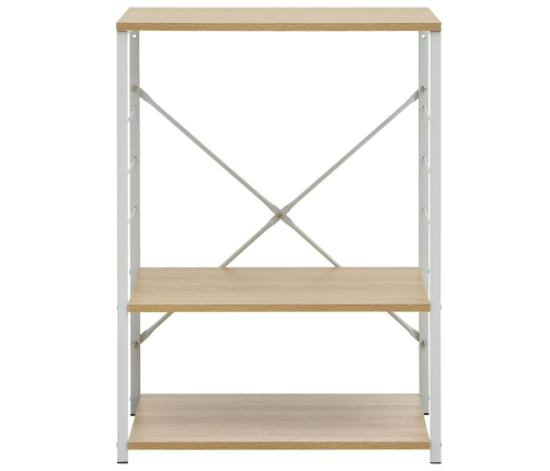 vidaXL virtuves plaukts, balts un ozolkoka krāsā, 60x39,6x79,5 cm