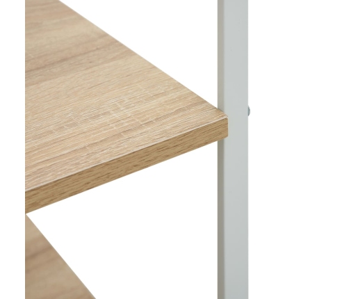 vidaXL virtuves plaukts, balts un ozolkoka krāsā, 60x39,6x79,5 cm