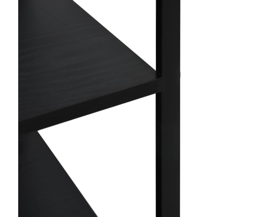 vidaXL virtuves plaukts, melns, 60x39,6x123 cm, inženierijas koks