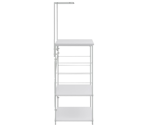 vidaXL virtuves plaukts, balts, 60x39,6x123 cm, inženierijas koks