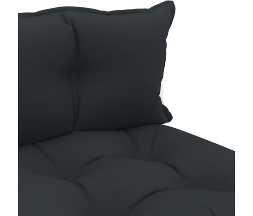 Vidējais Dārza Palešu Dīvāns Ar Pelēkiem Matračiem, Koks Vidaxl