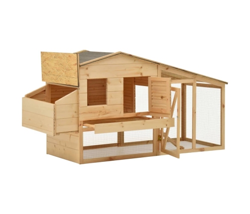 vidaXL vistu būris, 178x67x92 cm, priedes masīvkoks