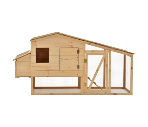 vidaXL vistu būris, 178x67x92 cm, priedes masīvkoks