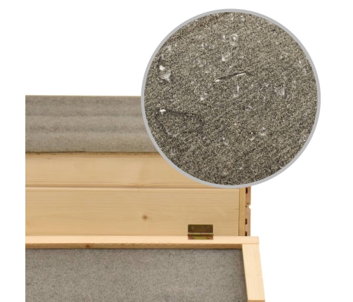 vidaXL vistu būris, 178x67x92 cm, priedes masīvkoks