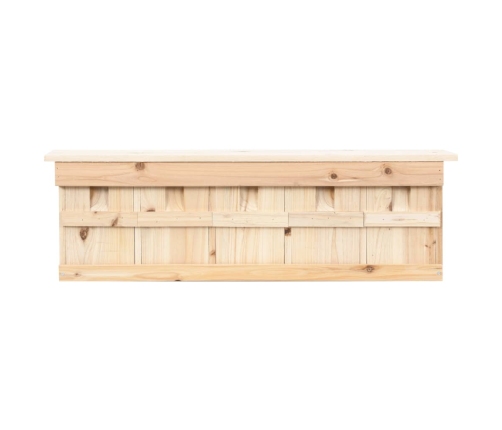 vidaXL zvirbuļu māja ar 5 nodalījumiem, 68x15x21 cm, egles koks