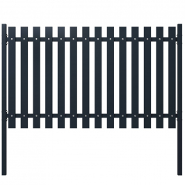 Žoga Panelis, Antracītpelēks, 174,5X75 Cm, Tērauds Vidaxl