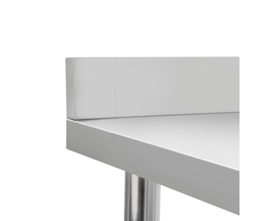 vidaXL virtuves darba galds, 120x60x150 cm, nerūsējošs tērauds