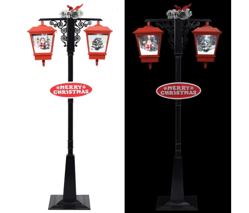 vidaXL Ziemassvētku ielas lampa ar salavecīti, 81x40x188 cm, PVC