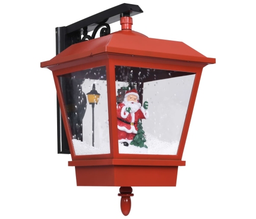 vidaXL Ziemassvētku sienas lampa ar LED, sarkana, 40x27x45 cm