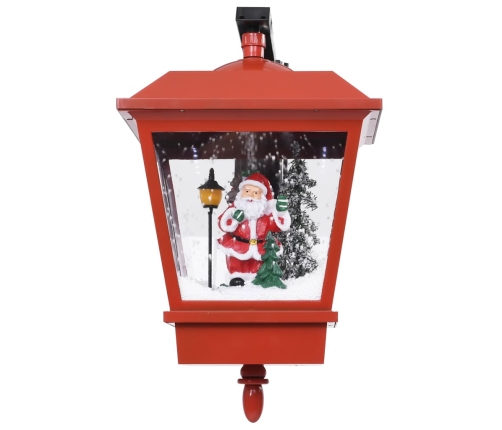 vidaXL Ziemassvētku sienas lampa ar LED, sarkana, 40x27x45 cm