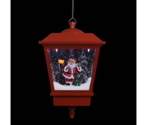 vidaXL piekarama Ziemassvētku lampa ar LED, sarkana, 27x27x45 cm