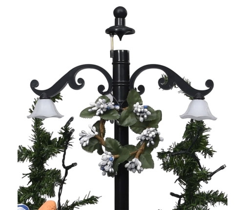 vidaXL mākslīgā Ziemassvētku egle ar pamatni, zila, 75 cm, PVC