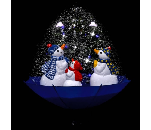 vidaXL mākslīgā Ziemassvētku egle ar pamatni, zila, 75 cm, PVC