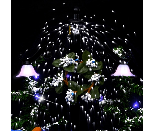 vidaXL mākslīgā Ziemassvētku egle ar pamatni, zila, 75 cm, PVC