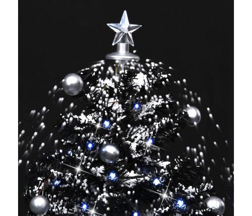 Mākslīgā Ziemassvētku Egle Ar Pamatni, Melna, 75 Cm, Pvc Vidaxl