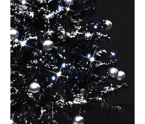 Mākslīgā Ziemassvētku Egle Ar Pamatni, Melna, 75 Cm, Pvc Vidaxl