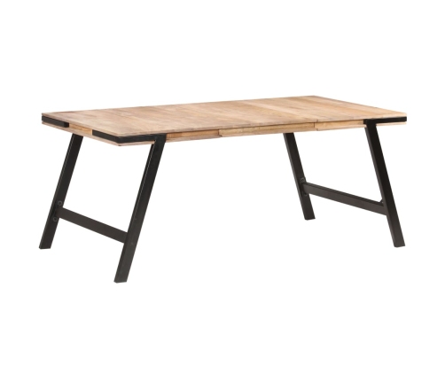 vidaXL virtuves galds, 180x90x76 cm, mango masīvkoks