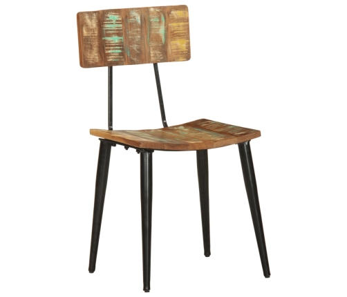 vidaXL virtuves krēsli, 2 gab., pārstrādāts masīvkoks