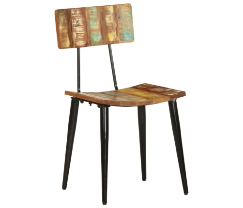 vidaXL virtuves krēsli, 2 gab., pārstrādāts masīvkoks