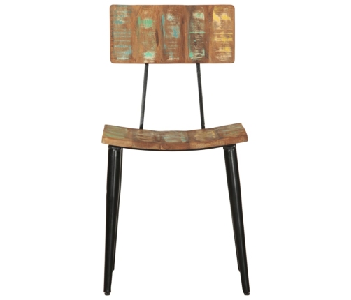 vidaXL virtuves krēsli, 2 gab., pārstrādāts masīvkoks