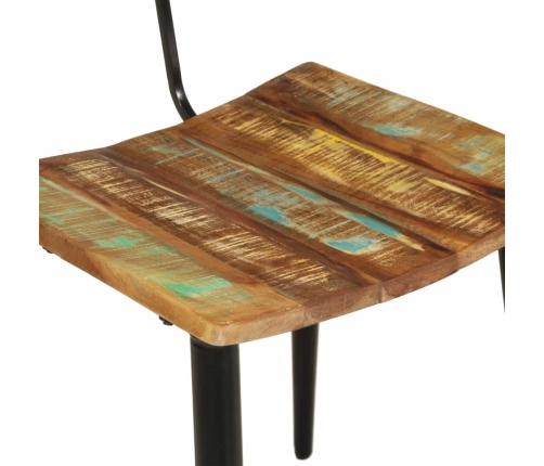 vidaXL virtuves krēsli, 2 gab., pārstrādāts masīvkoks