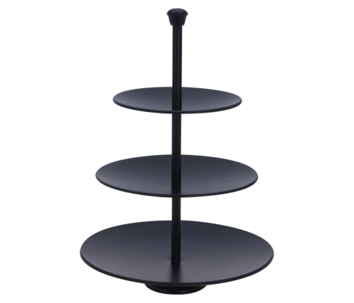 Excellent Houseware servēšanas statīvs, 3 stāvi, 36,5 cm, matēti melns
