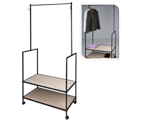 H&S Collection mēteļu pakaramais ar 2 āķiem, metāls