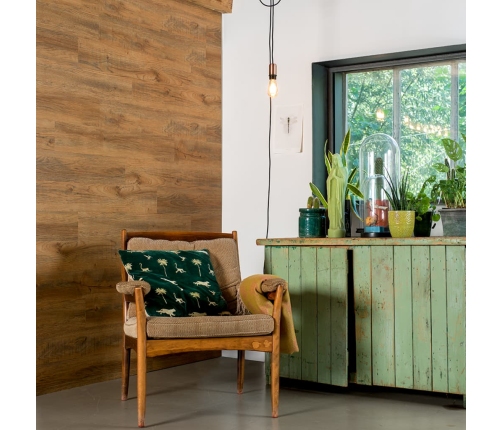 Wallart Sienas Dēļi, Ozolkoka Imitācija, Rūsgani Brūni