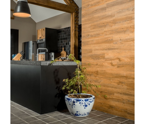 Wallart Sienas Dēļi, Ozolkoka Imitācija, Rūsgani Brūni